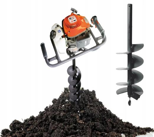 Wiertnica spalinowa Oleo-Mac MTL 51 ze świdrem 20 cm – wynajem Rybnik i okolice